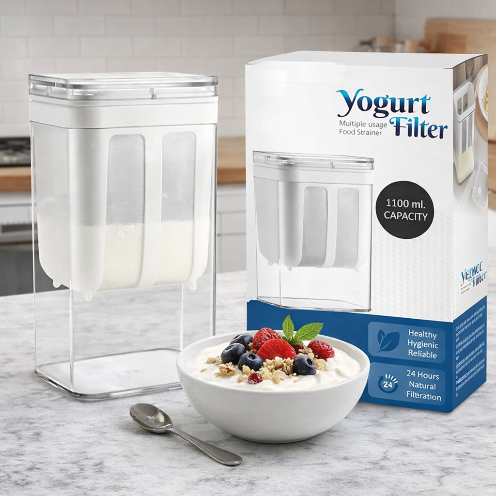 Greek Yogurt Maker |Thick Curd Strainer for High Protein Dahi with a Fine Mesh BPA-Free